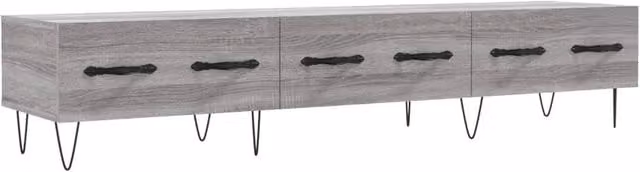 Berkfield Home Grey Sonoma TV Cabinet in Engineered Wood W/D/H: 150 x 36 x 30 cm