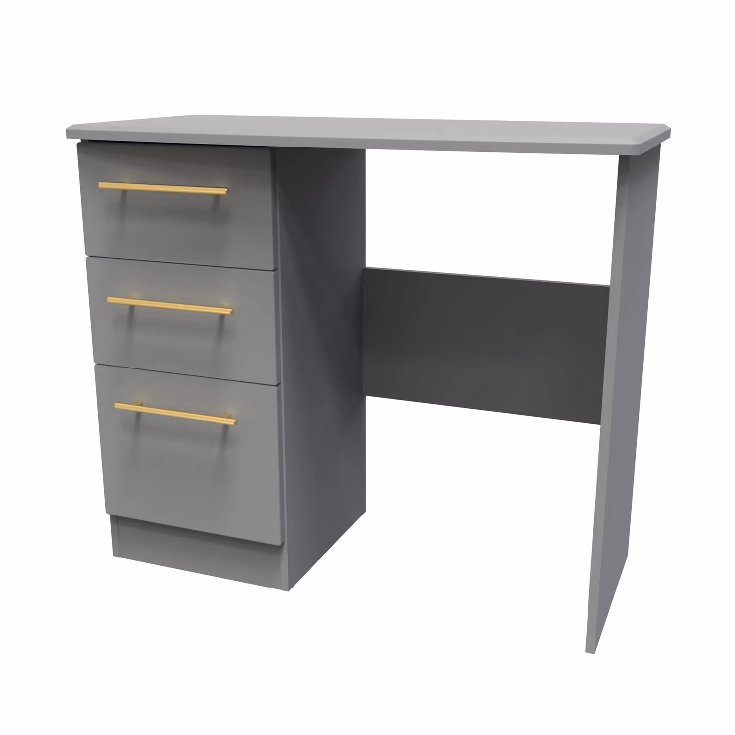 2 U Helmsley Ready Assembled Vanity in Dark Grey and Gold – 2