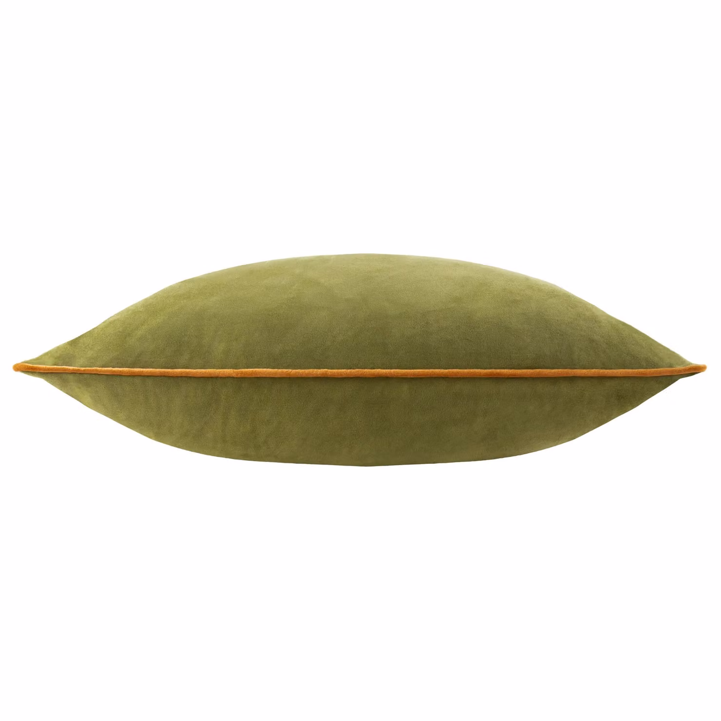 Furn Meridian Velvet Square Cushion in Green and Orange, W/D/H: 45 x 45 x 45 cm – 3