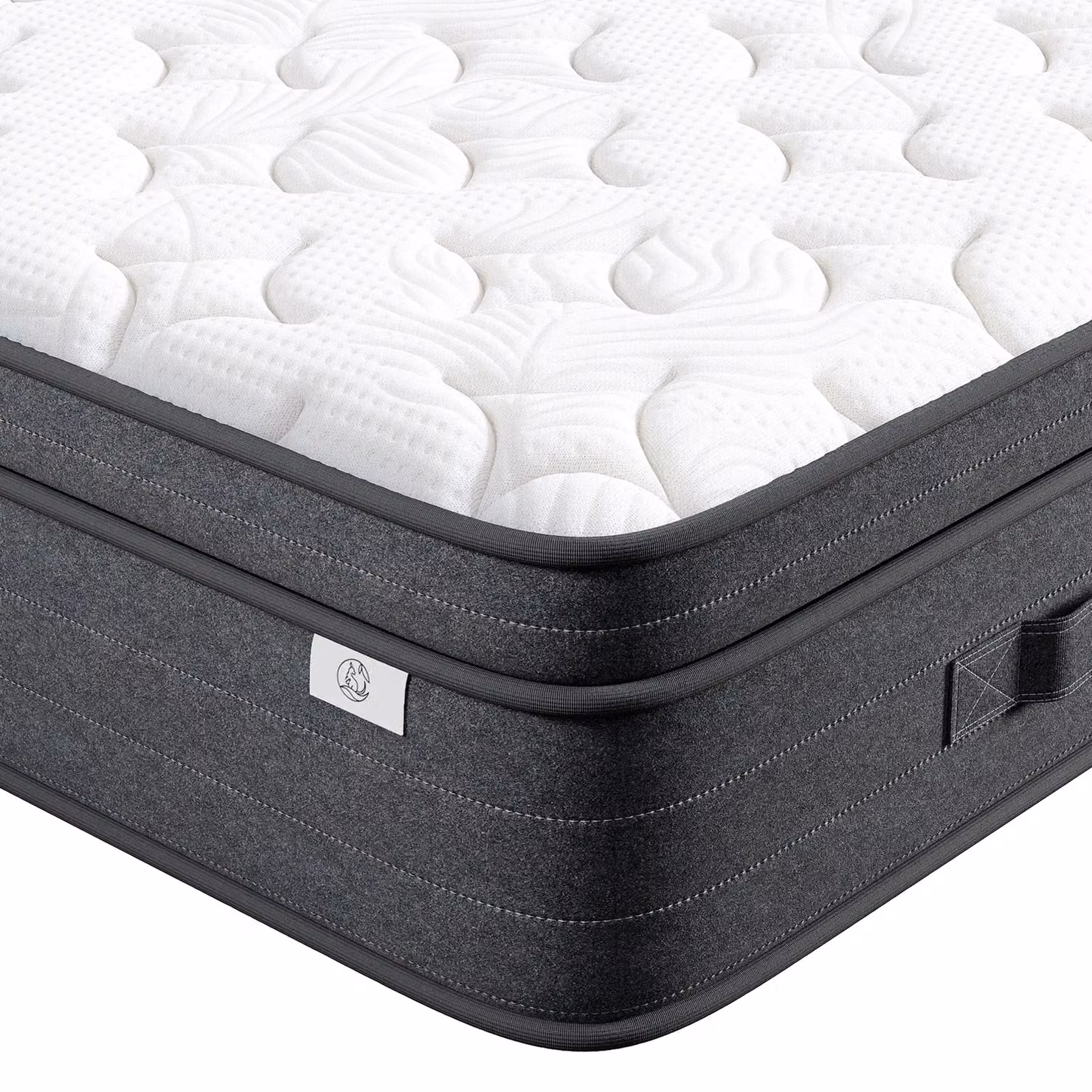 Dprodo Super King Hybrid Mattress, Medium Firm Memory Foam and Pocketed Springs, White, H 25 cm x W 200 cm x D 200 cm – 7
