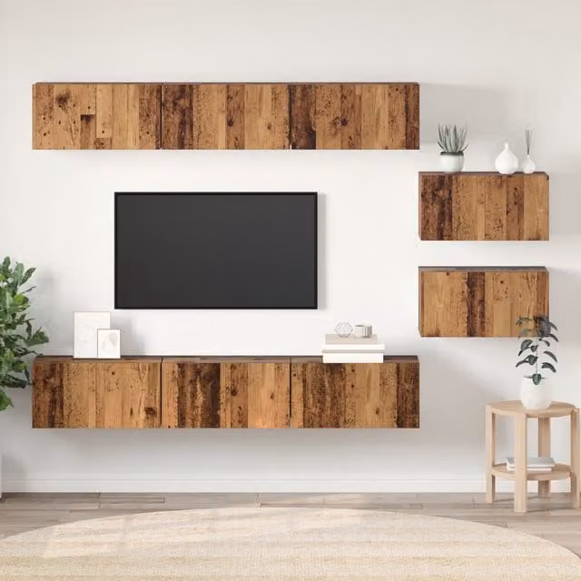 Berkfield Home Modern TV Cabinet in Brown, W/D/H: 60 x 30 x 30.5 cm