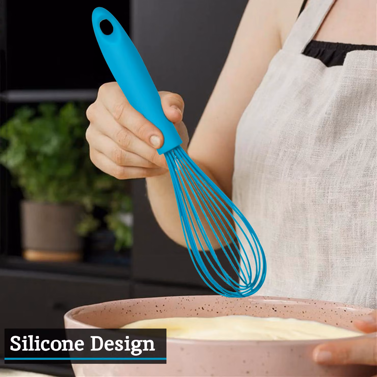 Orsina Heat Resistant Silicone Whisk in Turquoise – 2