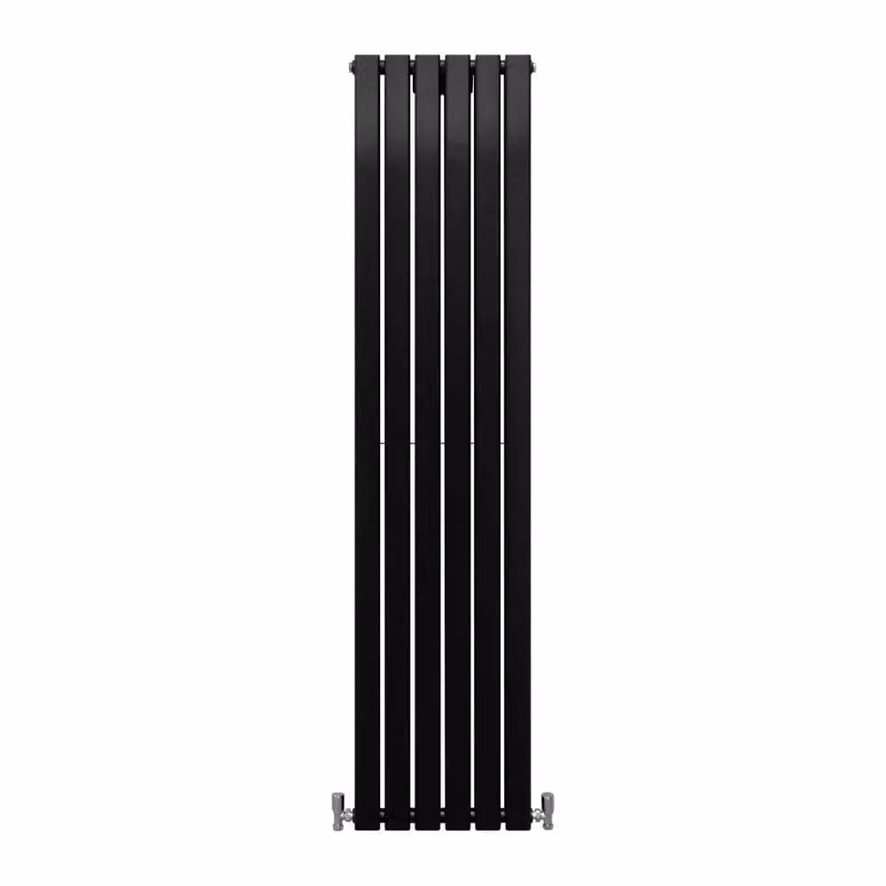 Monstershop Designer Flat Panel Steel Radiator in Matt Black, H: 180 cm x W: 42 cm – 2
