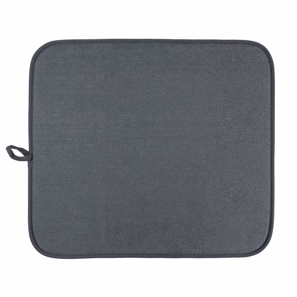 JVL Sesha Absorbent Microfibre Dish Drying Mat in Grey – 2