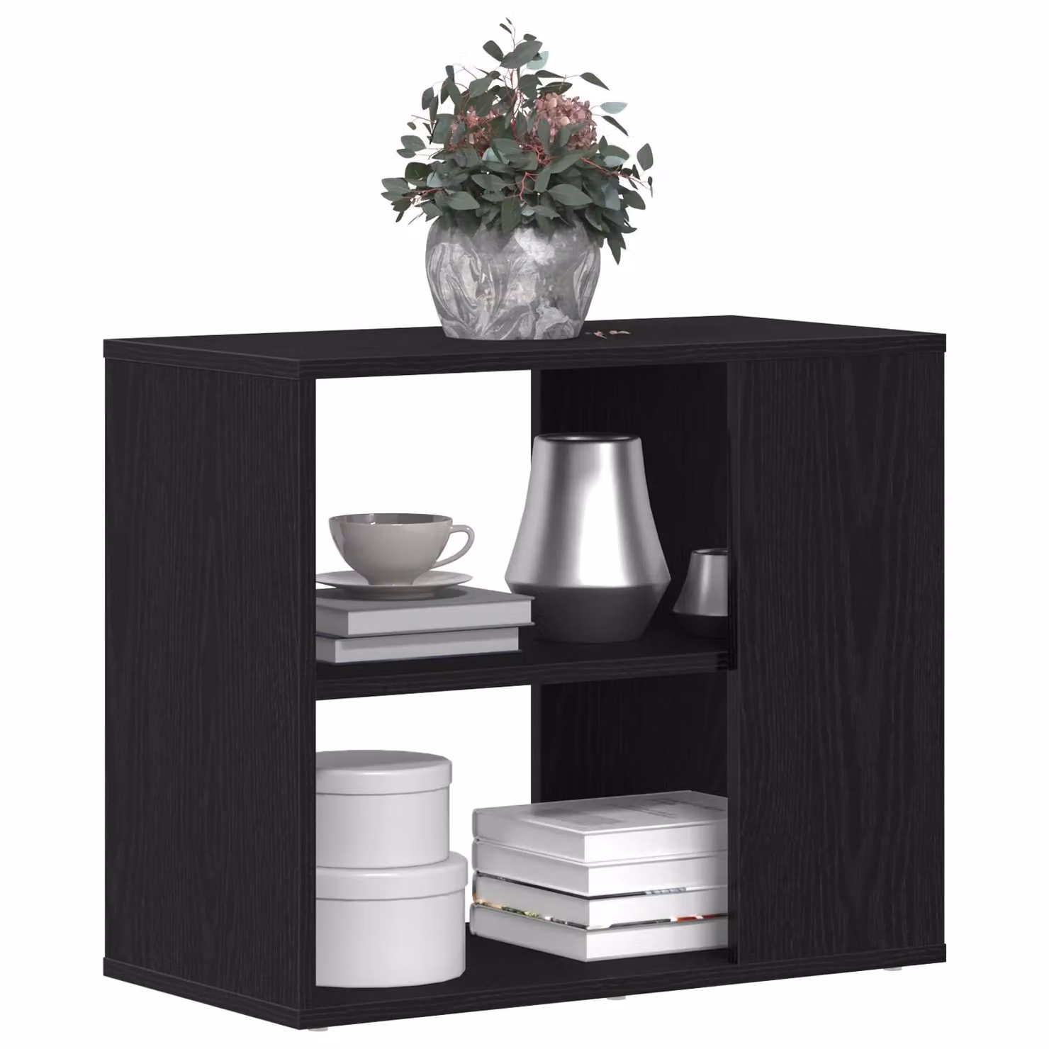 Berkfield Home Black Modern Sideboard in Matt MDF, W/D/H: 60 x 30 x 50 cm – 3