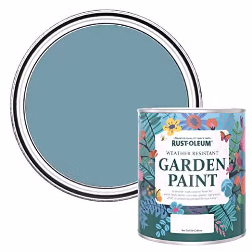 Rust-Oleum Blue Mould Resistant Garden Paint in Matt Finish, 750ml