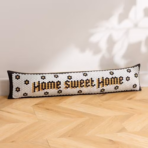 Furn Home Sweet Home Mosaic Velvet Draught Excluder, Multicolour