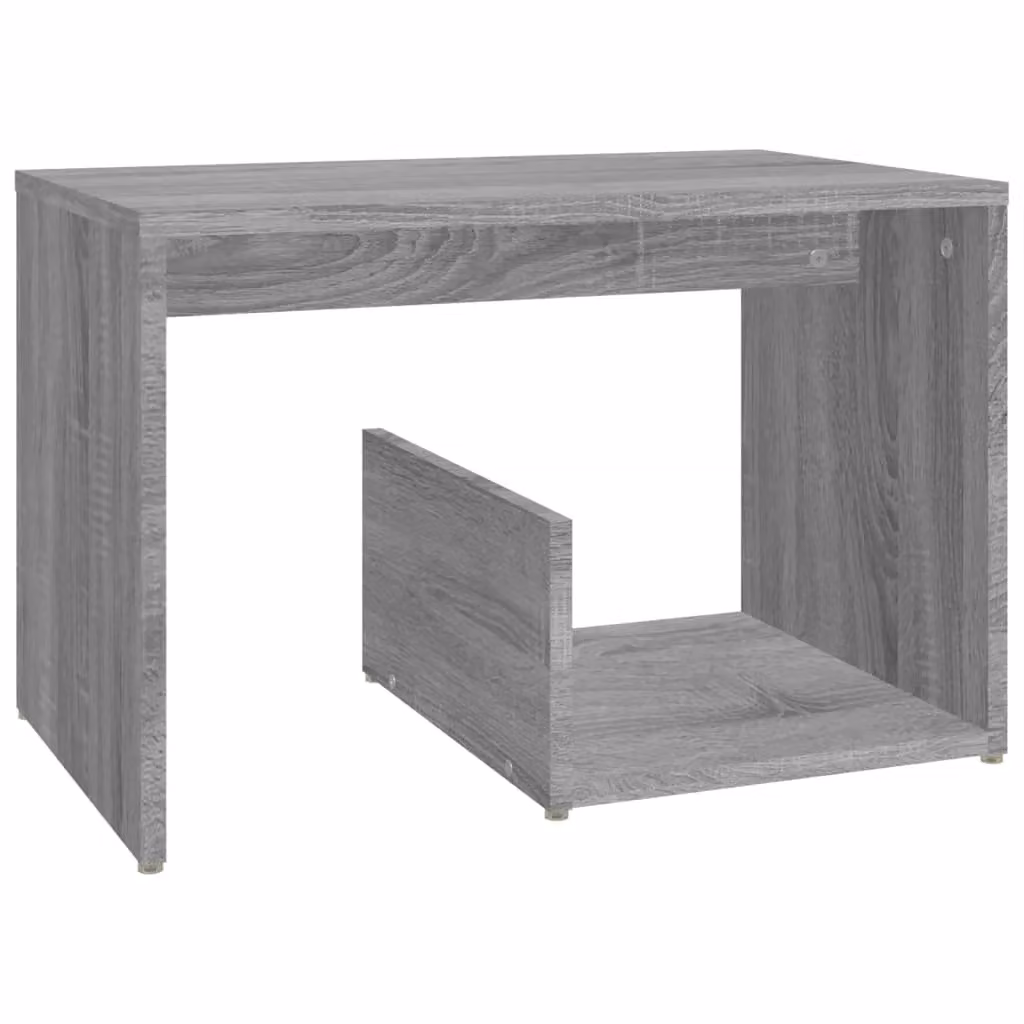 Berkfield Home Sonoma Side Table in Grey, W/D/H: 59 x 36 x 38 cm – 2