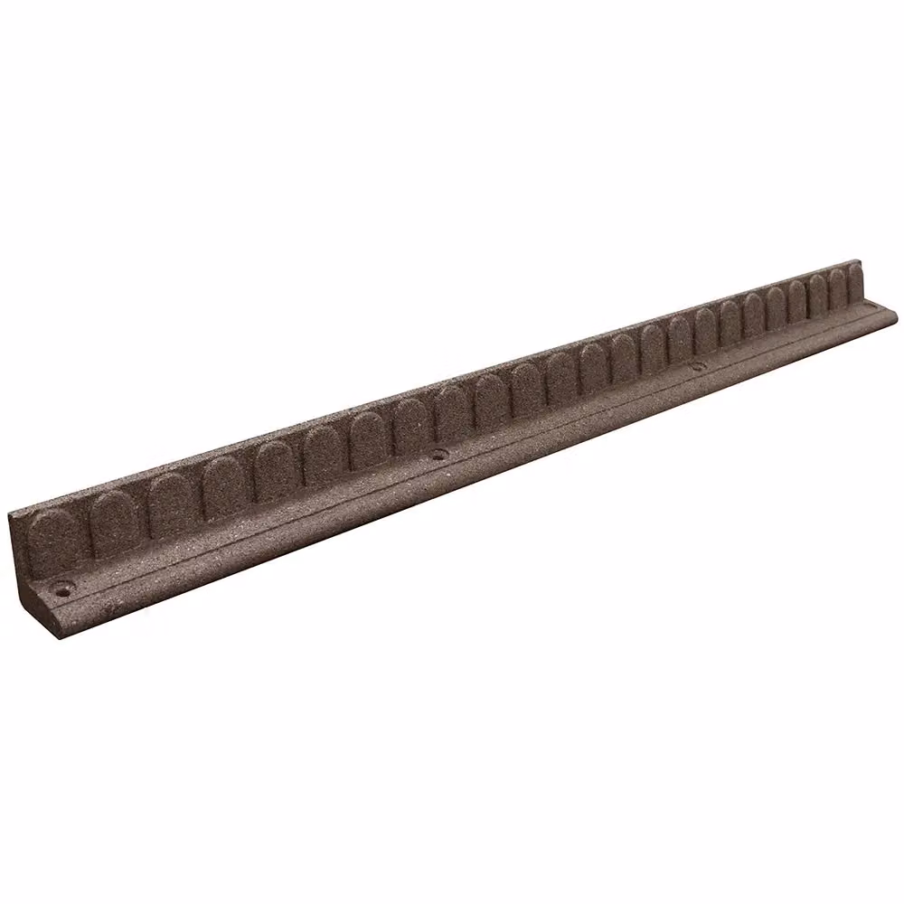 Primrose Rubber Lawn Mower Edge Border in Dark Brown, 1.2m – 3