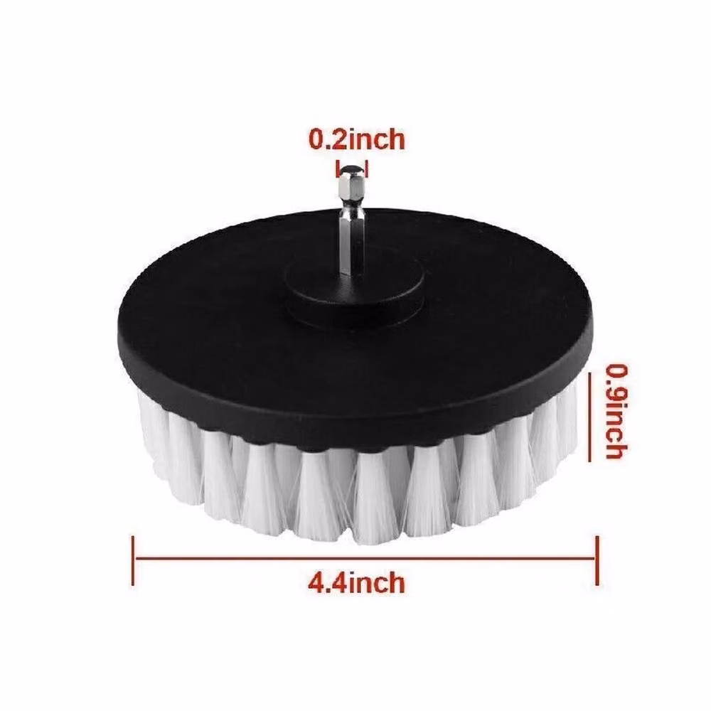 EONLION 5 inch Electric Drill Soft Brush Cleaning Attachment, White – 2