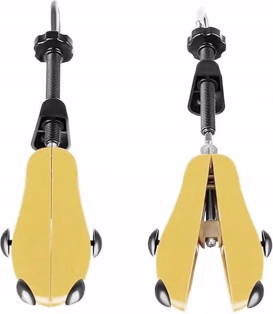 FLAVORA Men's Adjustable Shoe Stretcher and Trainer Shaper, 2 Pack, Yellow, 600 mm – 1