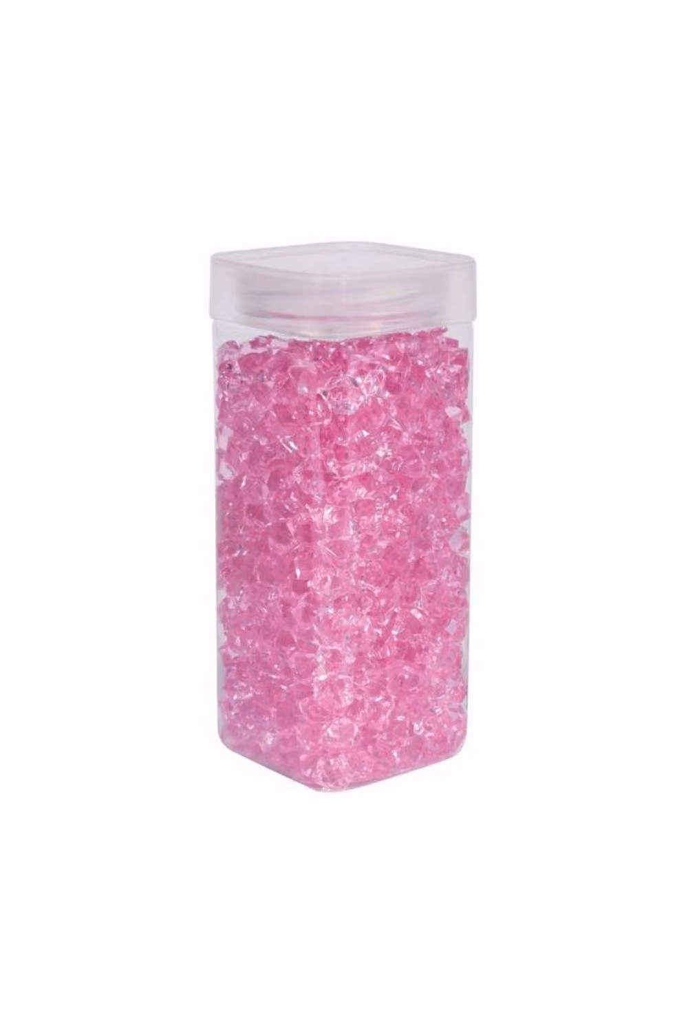 KDMD Pink Acrylic Stones in a Square Jar, 320g, 2 Pack – 2