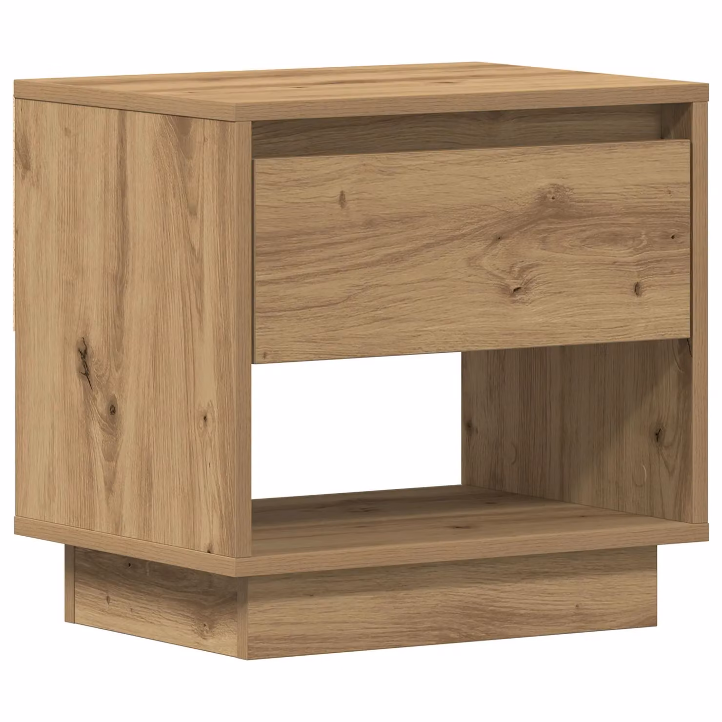 Berkfield Home Artisan Oak Bedside Cabinet in Brown, W/D/H: 45 x 34 x 46 cm – 2