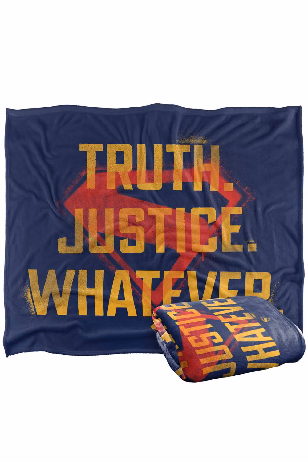 Warner Bros. Supergirl 2026 Truth, Justice, Whatever Soft Fleece Throw Blanket, Multicolour, W: 152 cm, D: 127 cm – 6