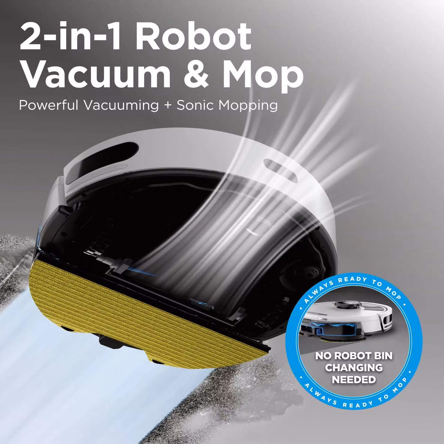 SharkNinja Matrix Plus 2-in-1 Self-Empty Robot Vacuum and Mop with App Control in White – 2