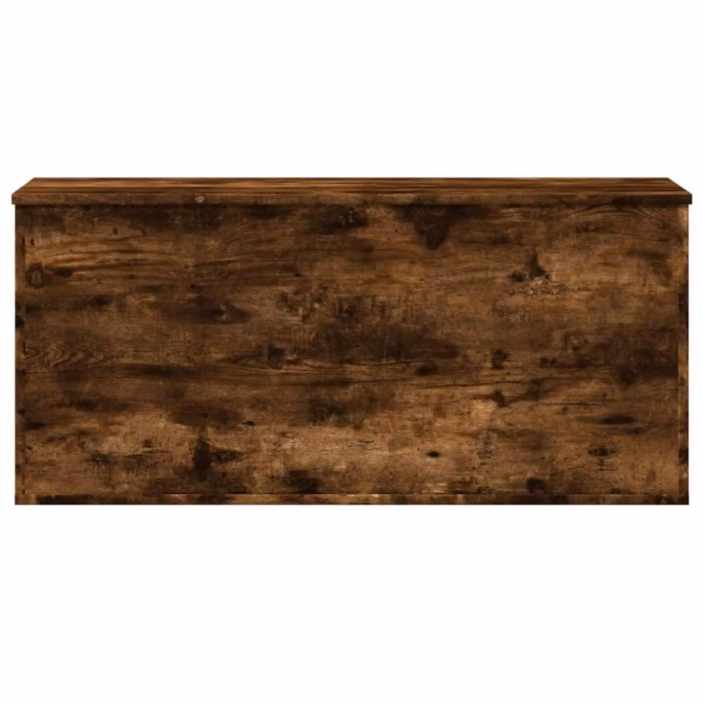 Berkfield Home Storage Box in Smoked Oak Brown with Soft Close Lid, W/D/H: 100 x 42 x 46 cm – 3