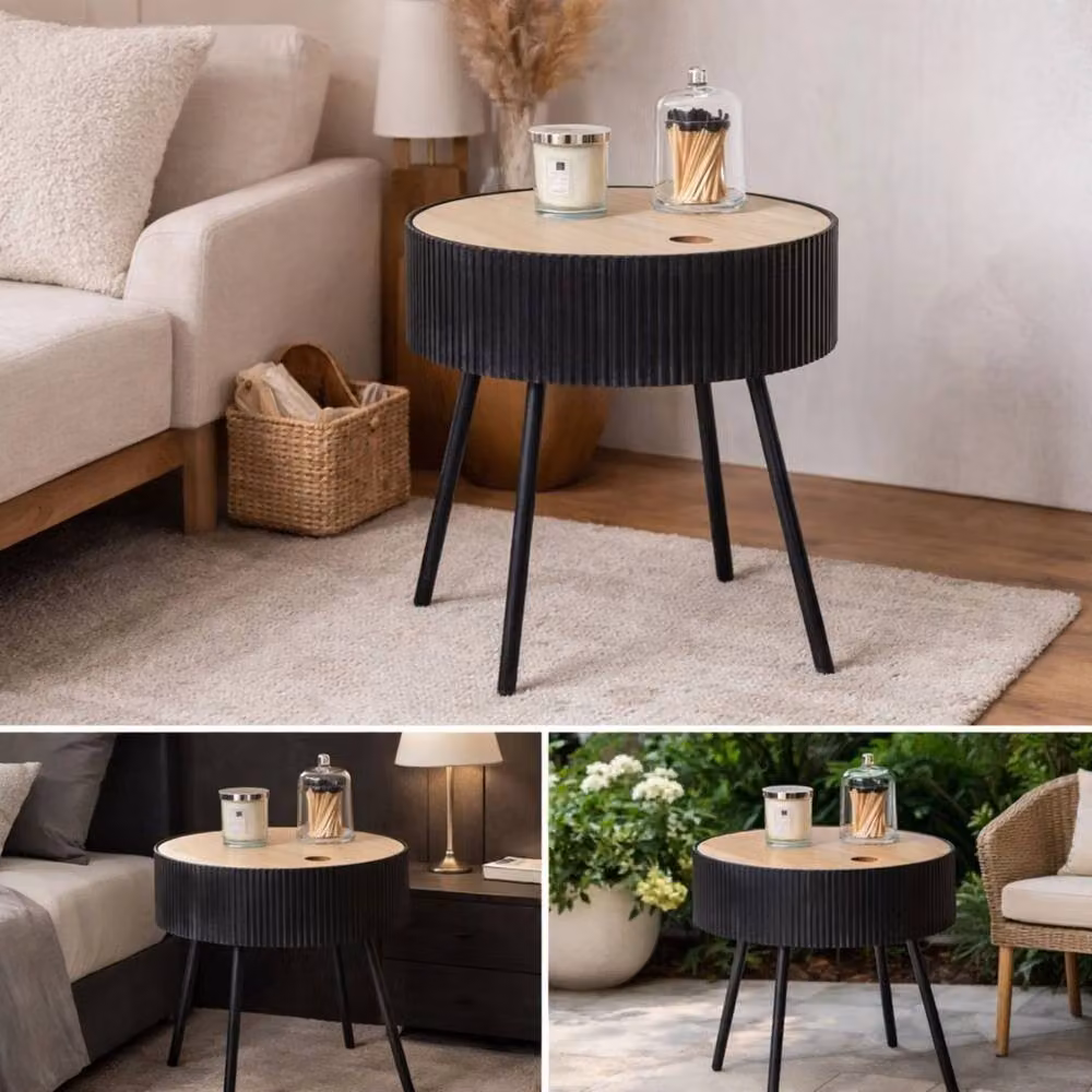 EONLION Black Lift Top Coffee Table with Hidden Storage – 4