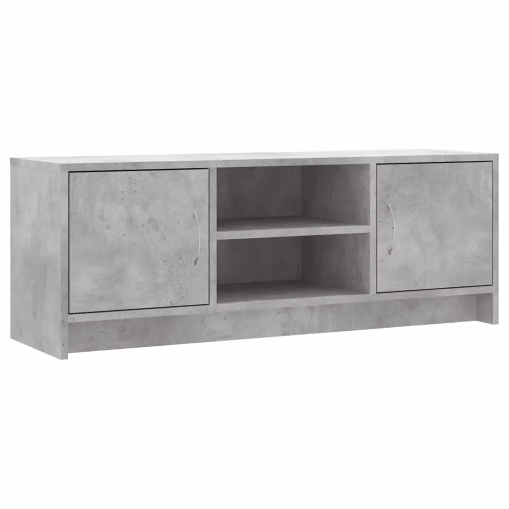Berkfield Home Modern TV Cabinet in Concrete Grey, W/D/H: 102 x 30 x 37.5 cm – 2