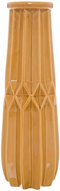 Hill Interiors Seville Collection Ceramic Tall Vase in Yellow, H 41.0 cm x W 13.0 cm x D 13.0 cm – 1