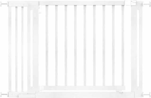 Safetots Elegance Extendable No-Drill Swing Baby Gate in White
