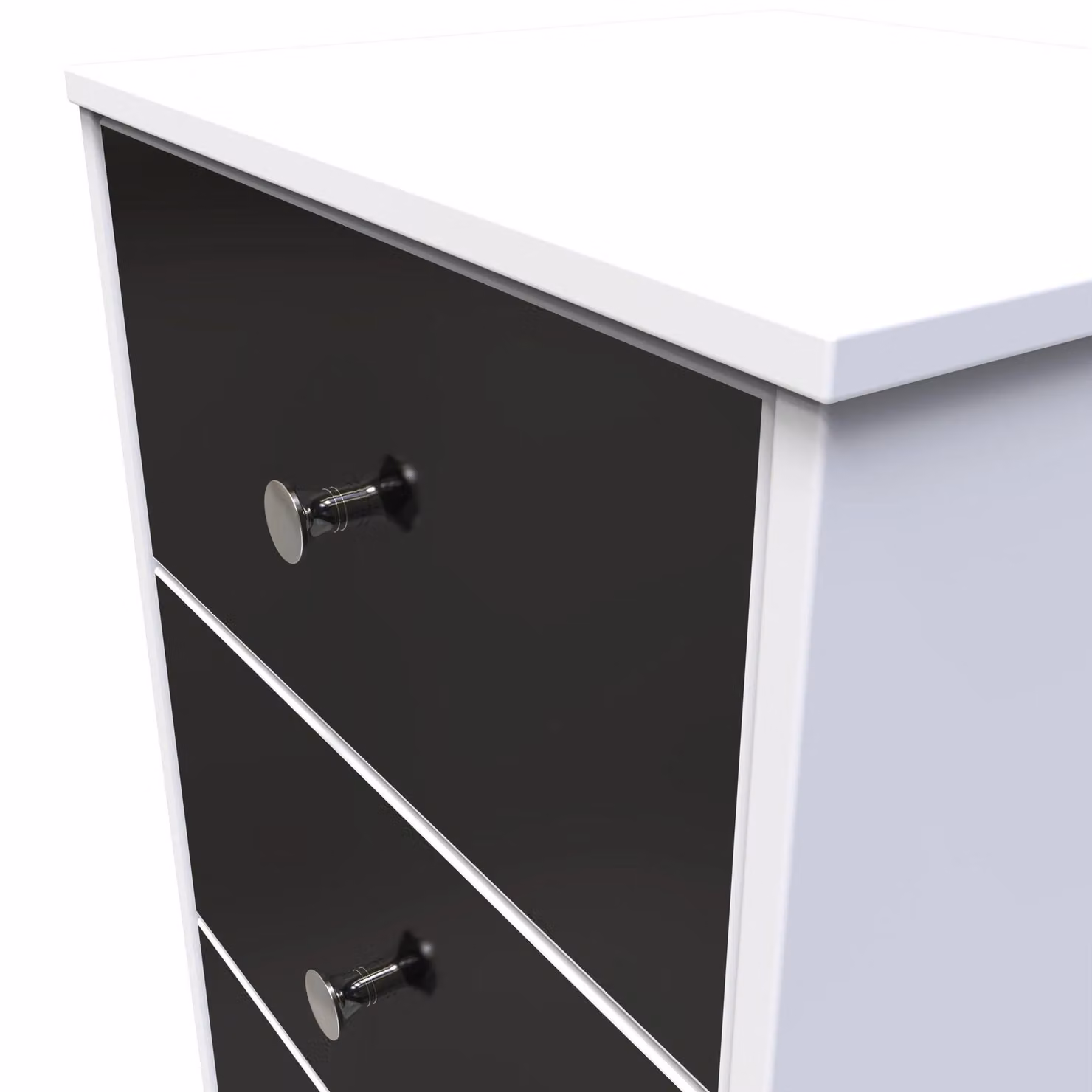 2 U Taunton 3 Drawer Bedside Cabinet in Black – 3