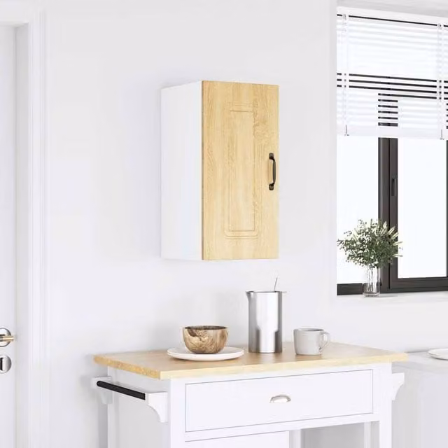 Berkfield Home Kalmar Kitchen Wall Cabinet in Sonoma Oak Light Tan Engineered Wood