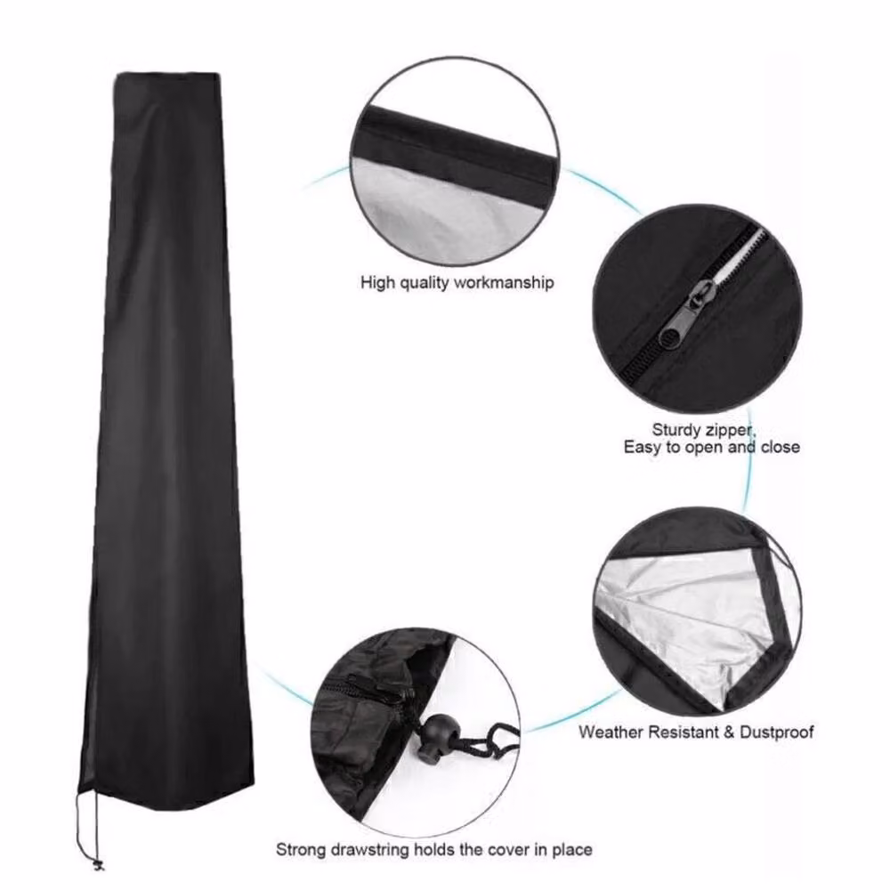 Kelvenix Waterproof Polyester Banana Parasol Cover in Black – 4
