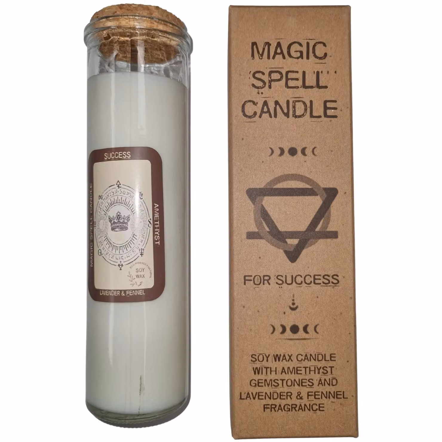 KDMD Magic Spell Success Candle in White – 3