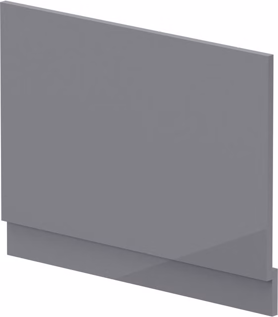 Balterley Gloss Cloud Grey MDF Bath End Panel Plinth, Width: 75 cm – 1