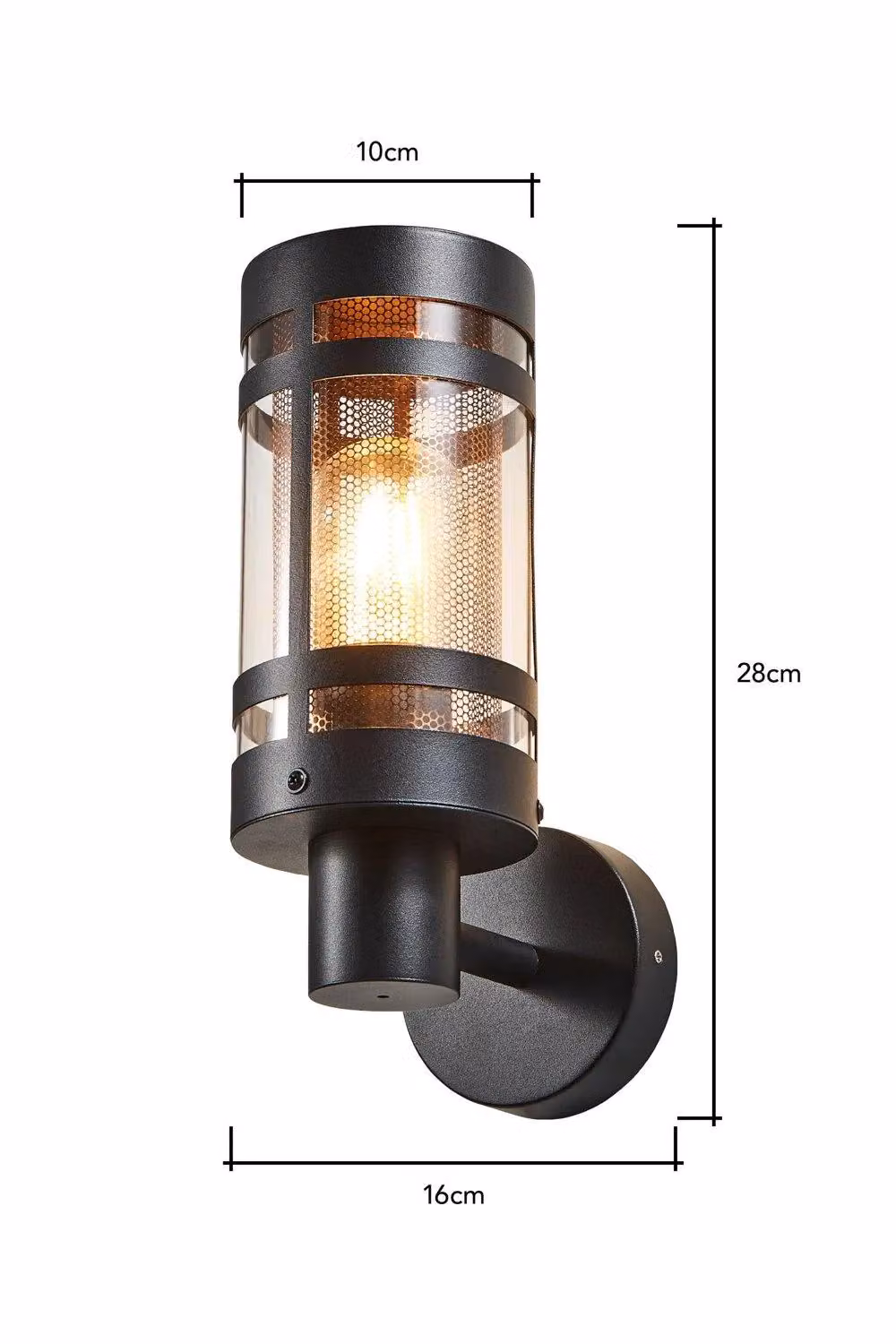 BHS Lighting Malone Gold and Brass Outdoor Wall Light – 4