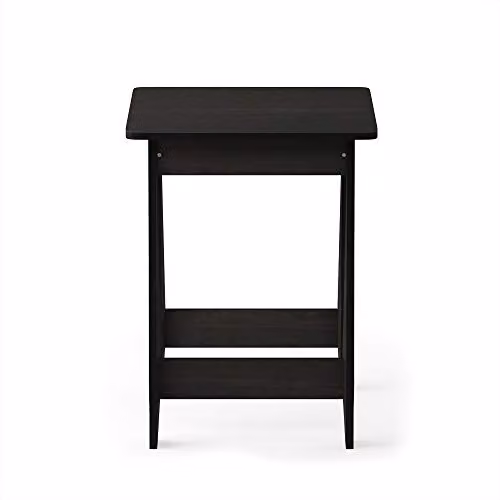 Furinno Beginning Square Side Table in Espresso with H-Legs, W/D/H: 39.4 x 39.4 x 49.0 cm – 3