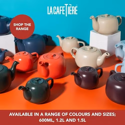 La Cafetiere Green Ceramic Stoneware Teapot, 1.2 l – 5
