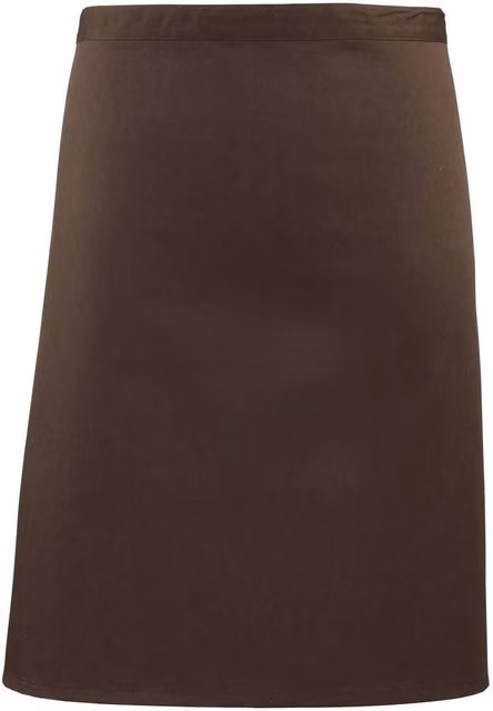 Premier Mid Length Waist Apron in Brown