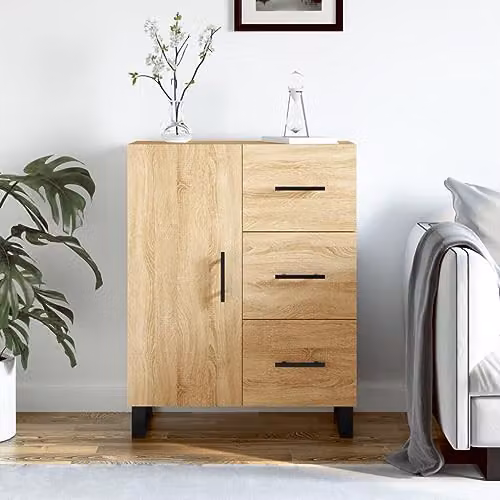 vidaXL Sonoma Oak Sideboard in Brown, W/D/H: 69.5 x 34 x 90 cm – 2