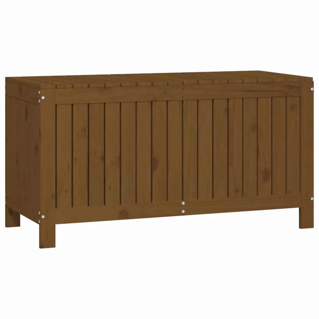 Berkfield Home Garden Storage Box in Honey Brown Solid Pine Wood, W/D/H: 115 x 49 x 60 cm – 3