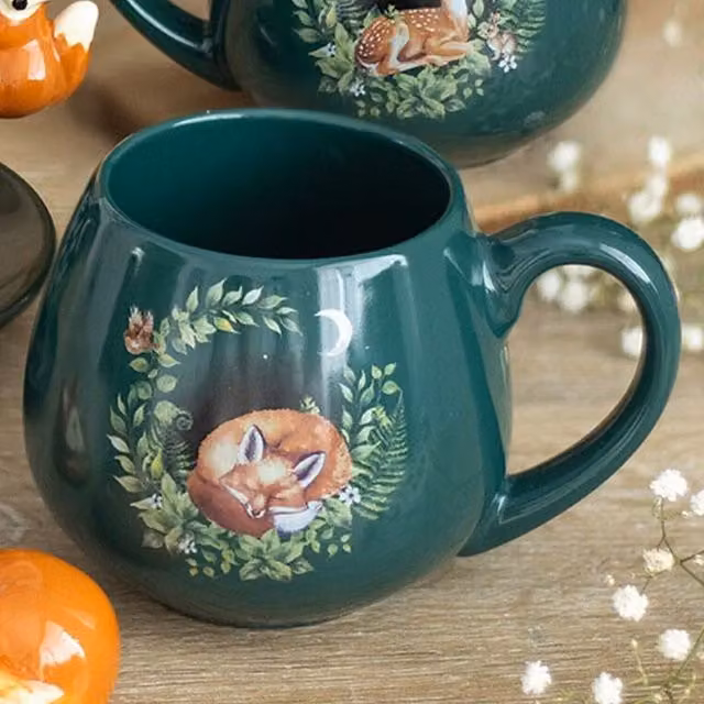 Kingsbury Gifts Green Ceramic Rounded Mug, 500ml
