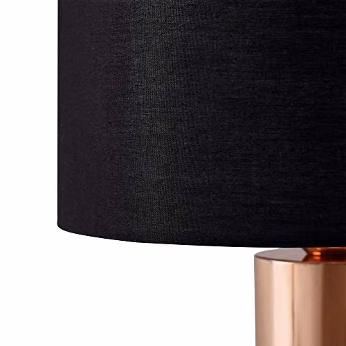 Teamson Home Ayden Dimmable LED Table Lamp with Touch Control in Black and Gold/Brass – 3