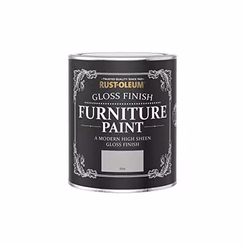 Rust-Oleum Grey Gloss Furniture and Skirting Board Paint, 750ml – 3