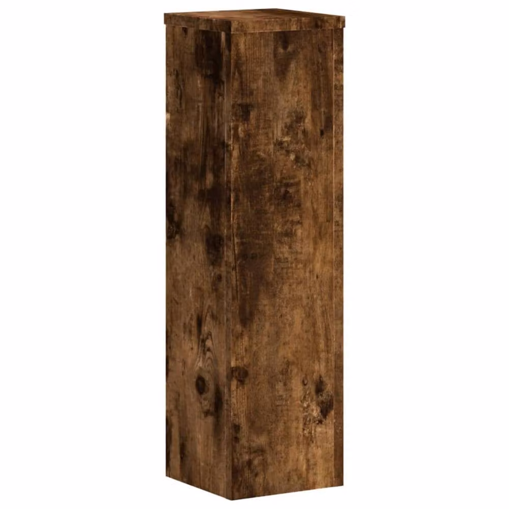 Berkfield Home 2-Piece Plant Stand Set in Smoked Oak Brown, W/D/H: 17 x 17 x 60 cm – 4