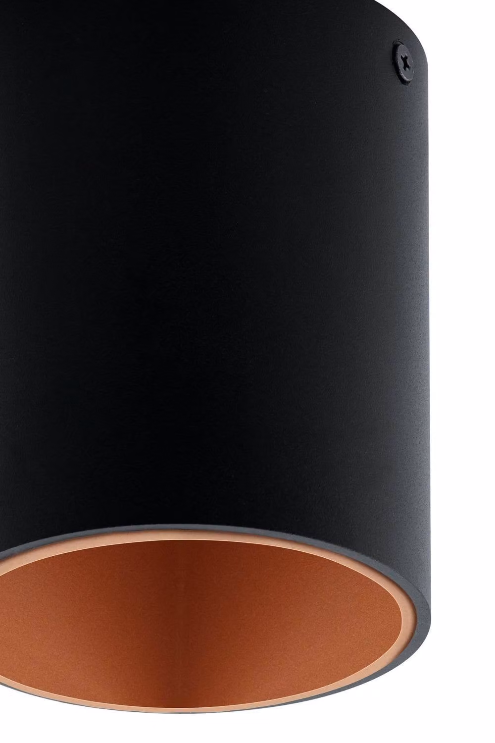 Eglo Polasso Modern Cylindrical LED Ceiling Light in Black and Copper – 2