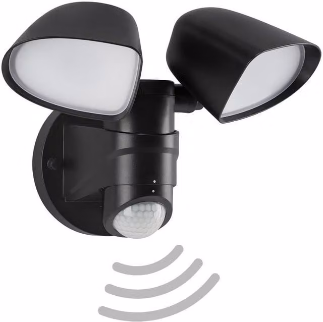 Telefunken Black LED Outdoor Wall Floodlight with Motion Sensor and Up/Down Lighting – 1