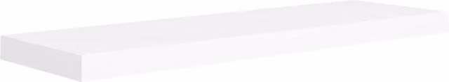 Berkfield Home Durable Floating Wall Shelves, 2 Pack, White, W: 80 cm, D: 23.5 cm, H: 3.8 cm – 1