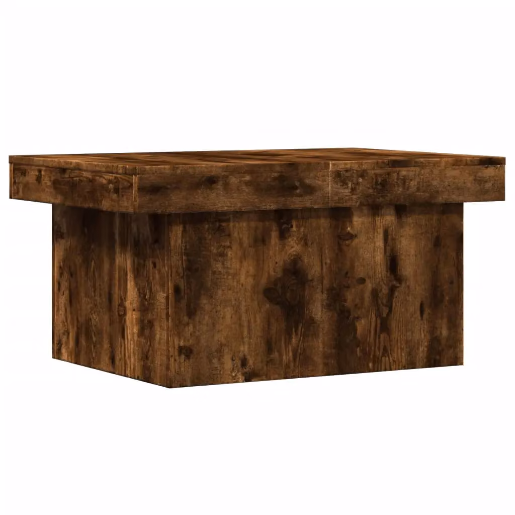 Berkfield Home Smoked Oak Coffee Table in Brown, W/D/H: 100 x 55 x 40 cm – 2