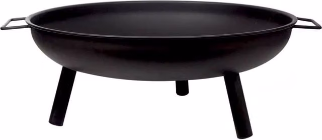 Crystals Round Folding Fire Pit Bowl in Black, Diameter: 58.42 cm