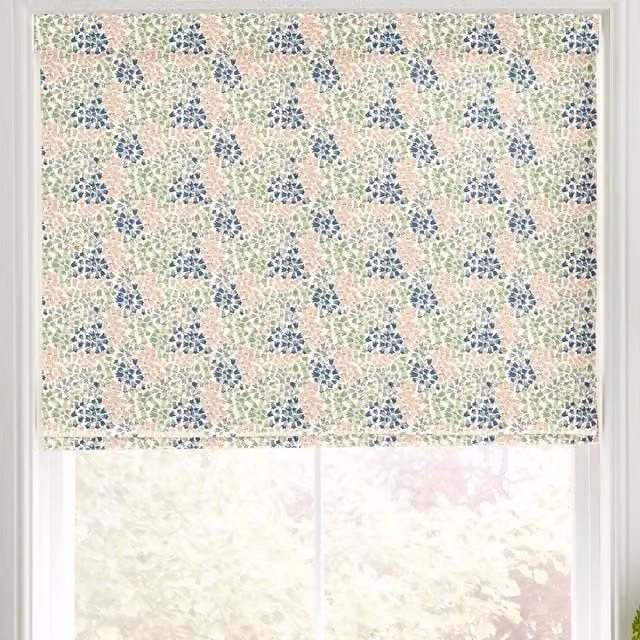 Cath Kidston Bluebells Made to Measure Blackout Roman Blind in Multicolour Floral Design