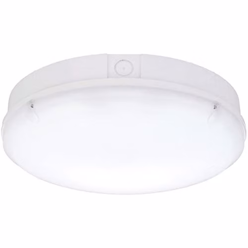 Loops Gloss White Round IP65 LED Bulkhead Light with CCT Colour Changing Technology, Diameter: 300 mm