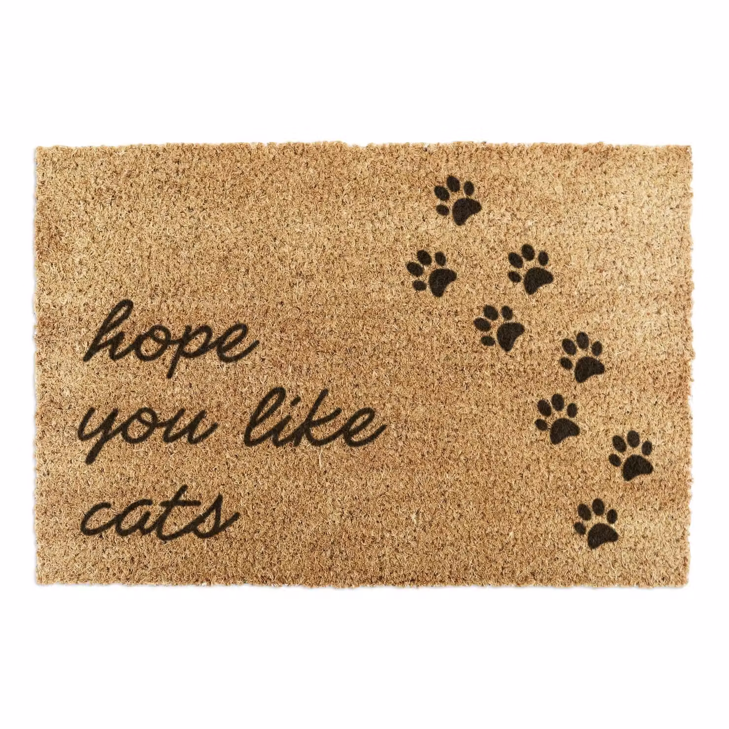 Artsy Mats Hope You Like Cats Doormat, Brown, W: 90 cm, D: 60 cm – 2