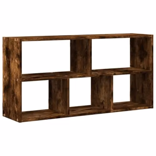 vidaXL Wall Shelf in Smoked Oak, W/D/H: 100 x 25 x 50 cm – 1