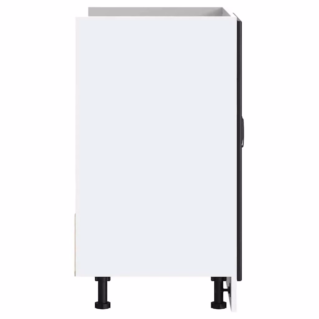 Berkfield Home Lucca Black Matt Sink Base Cabinet Unit – 3