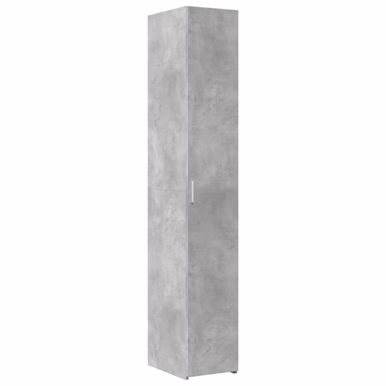 Berkfield Home Modern Highboard in Concrete Grey, W/D/H: 30 x 42.5 x 185 cm